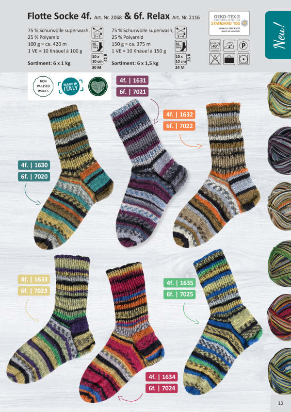 Farbkarte_Einzelseiten_Flotte-Socke-4f-6f-Relax RELAX 6 (Rellana)