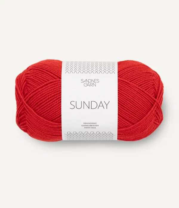 4018_scarlet-red SUNDAY (Sandnes Garn)